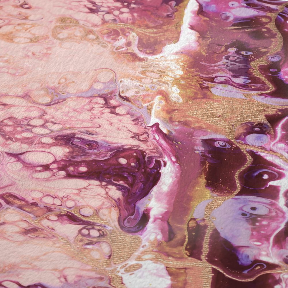 50" X 70" Pink And Ivory Abstract Polyester Woven Plush Throw Blanket