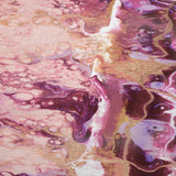 50" X 70" Pink And Ivory Abstract Polyester Woven Plush Throw Blanket
