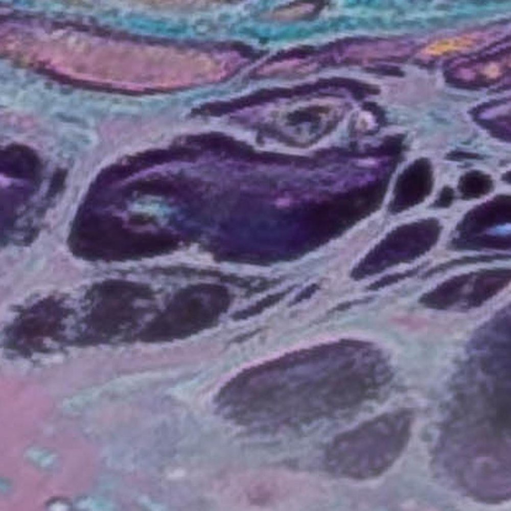 50" X 70" Purple Ivory And Teal Abstract Polyester Woven Plush Throw Blanket