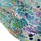 50" X 70" Blue Gold And Pink Abstract Polyester Woven Plush Throw Blanket
