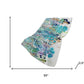 50" X 70" Blue Gold And Pink Abstract Polyester Woven Plush Throw Blanket