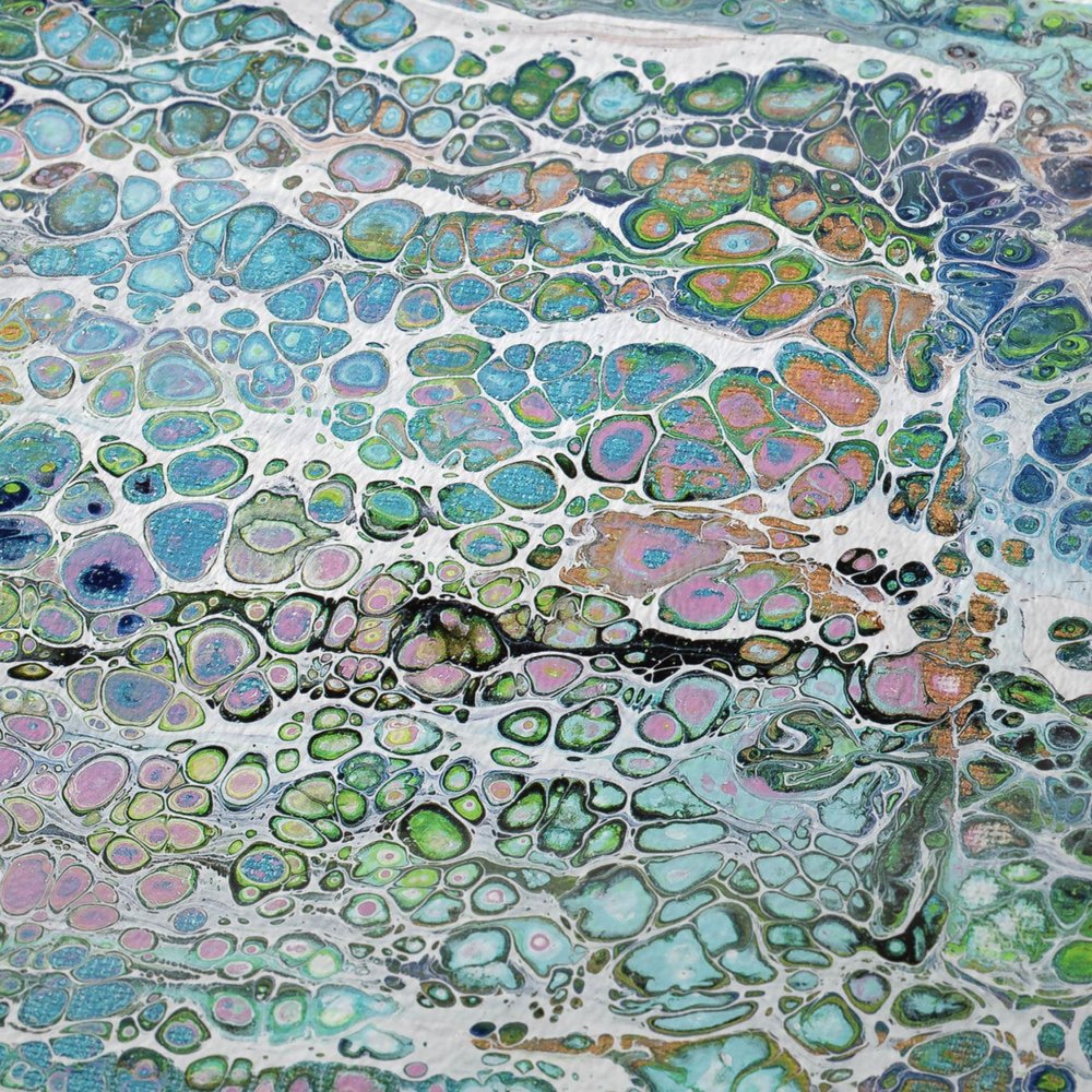 50" X 70" Blue Gold And Pink Abstract Plush Throw Blanket