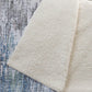 50" X 70" Ivory And Blue Abstract Polyester Woven Plush Throw Blanket