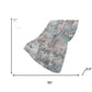 50" X 70" Ivory And Blue Abstract Plush Throw Blanket
