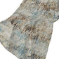 50" X 70" Beige Blue And Coffee Abstract Plush Throw Blanket