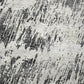 50" X 70" Gray And Silver Abstract Polyester Woven Plush Throw Blanket