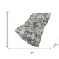 50" X 70" Gray And Silver Abstract Polyester Woven Plush Throw Blanket