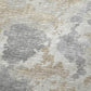 50" X 70" Beige And Gray Abstract Polyester Woven Plush Throw Blanket