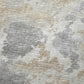 50" X 70" Beige And Gray Abstract Plush Throw Blanket
