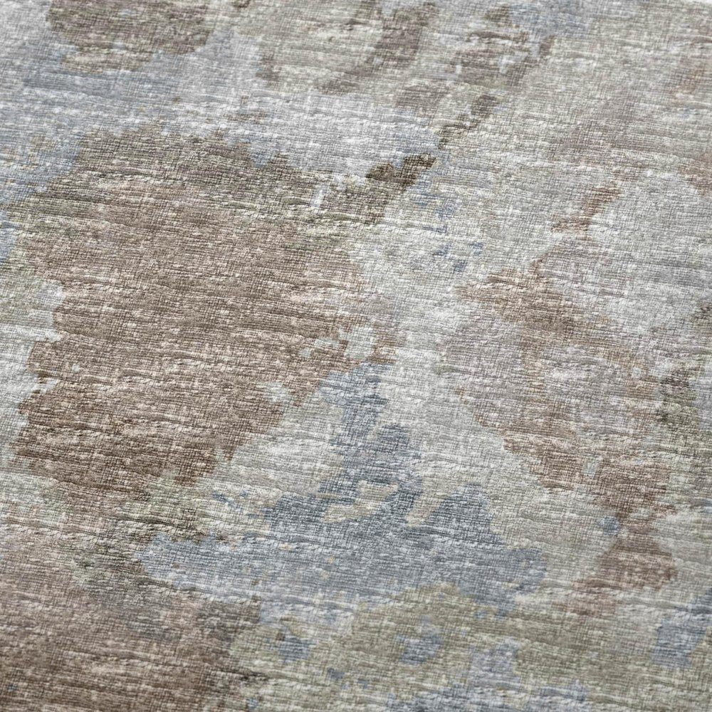 50" X 70" Gray And Coffee Abstract Plush Throw Blanket