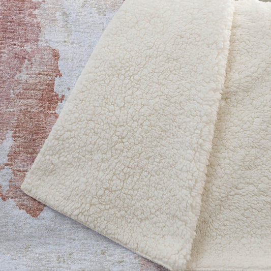 50" X 70" Pink And Ivory Abstract Plush Throw Blanket