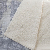50" X 70" Gray And Silver Abstract Polyester Woven Plush Throw Blanket