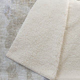 50" X 70" Ivory And Beige Abstract Plush Throw Blanket