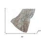 50" X 70" Beige Gray And Ivory Abstract Polyester Woven Plush Throw Blanket