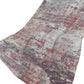 50" X 70" Pink Silver And Gray Abstract Polyester Woven Plush Throw Blanket