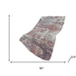 50" X 70" Pink Silver And Gray Abstract Polyester Woven Plush Throw Blanket