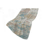 50" X 70" Teal Beige And Ivory Abstract Polyester Woven Plush Throw Blanket