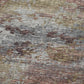 50" X 70" Mauve Copper And Silver Abstract Plush Throw Blanket