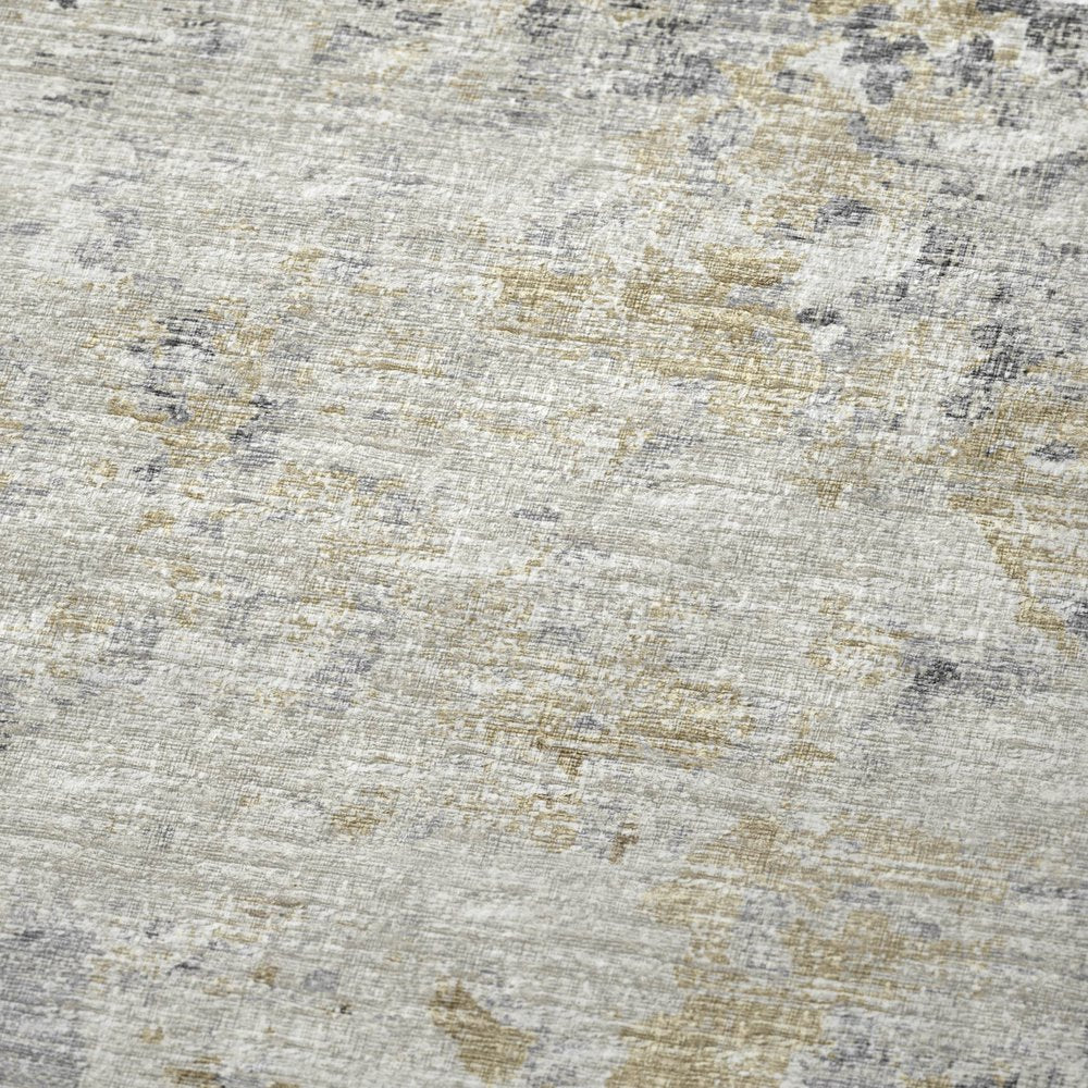 50" X 70" Beige Gray And Ivory Abstract Polyester Woven Plush Throw Blanket