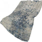 50" X 70" Blue Beige And Ivory Abstract Polyester Woven Plush Throw Blanket