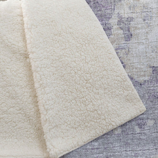 50" X 70" Purple Ivory And Gray Abstract Plush Throw Blanket