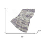 50" X 70" Purple Ivory And Gray Abstract Polyester Woven Plush Throw Blanket
