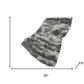 50" X 70" Black Ivory And Gray Abstract Plush Throw Blanket