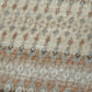 50" X 70" Chocolate Beige And Blue Geometric Polyester Woven Plush Throw Blanket