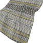 50" X 70" Gray And Gold Geometric Polyester Woven Plush Throw Blanket