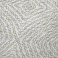 50" X 70" Linen And Ivory Abstract Polyester Woven Plush Throw Blanket