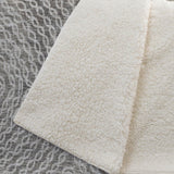 50" X 70" Chocolate And Beige Abstract Polyester Woven Plush Throw Blanket