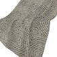 50" X 70" Chocolate And Beige Abstract Polyester Woven Plush Throw Blanket