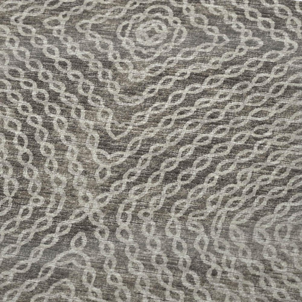 50" X 70" Chocolate And Beige Abstract Polyester Woven Plush Throw Blanket