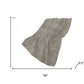 50" X 70" Chocolate And Beige Abstract Polyester Woven Plush Throw Blanket