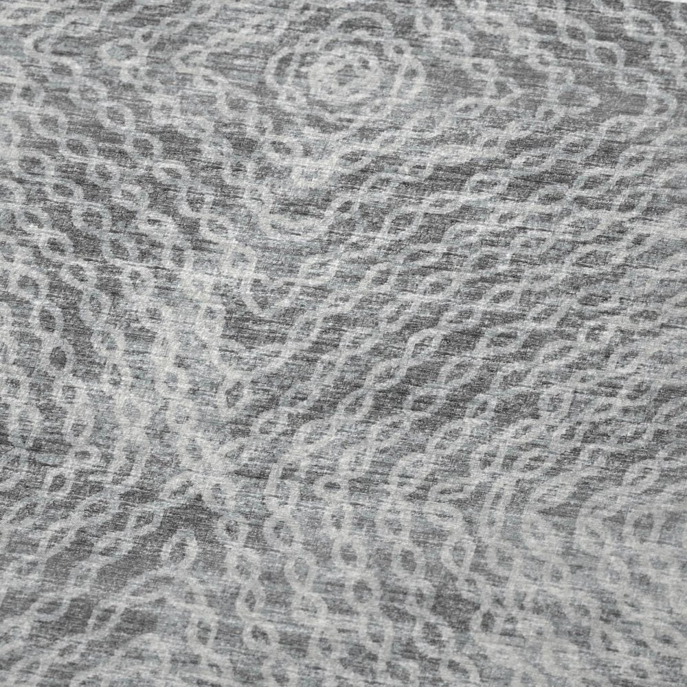 50" X 70" Charcoal And Gray Abstract Plush Throw Blanket