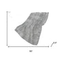 50" X 70" Charcoal And Gray Abstract Polyester Woven Plush Throw Blanket
