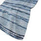 50" X 70" Blue And Ivory Striped Polyester Woven Plush Throw Blanket