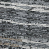 50" X 70" Charcoal And Gray Striped Polyester Woven Plush Throw Blanket