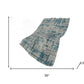 50" X 70" Gray And Blue Abstract Polyester Woven Plush Throw Blanket