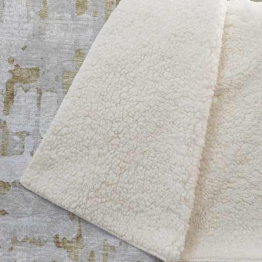 50" X 70" Coffee And Beige Abstract Polyester Woven Plush Throw Blanket