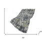 50" X 70" Gray And Gold Abstract Polyester Woven Plush Throw Blanket