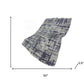 50" X 70" Purple And Gray Abstract Plush Throw Blanket