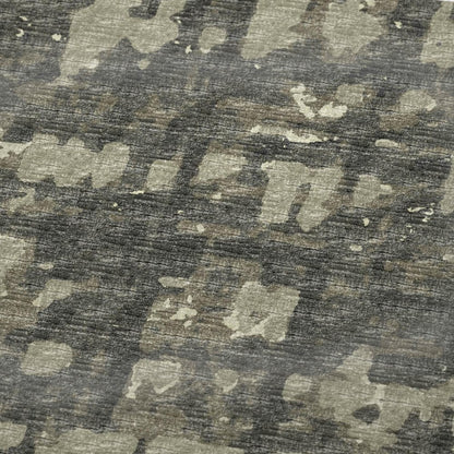 50" X 70" Coffee And Beige Abstract Polyester Woven Plush Throw Blanket
