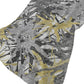 50" X 70" Gold And Gray Abstract Polyester Woven Plush Throw Blanket