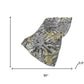50" X 70" Gold And Gray Abstract Polyester Woven Plush Throw Blanket
