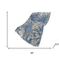50" X 70" Blue And Gray Abstract Polyester Woven Plush Throw Blanket
