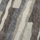 50" X 70" Chocolate And Gray Abstract Polyester Woven Plush Throw Blanket