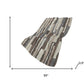 50" X 70" Chocolate And Gray Abstract Polyester Woven Plush Throw Blanket