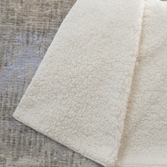 50" X 70" Chocolate And Beige Geometric Plush Throw Blanket