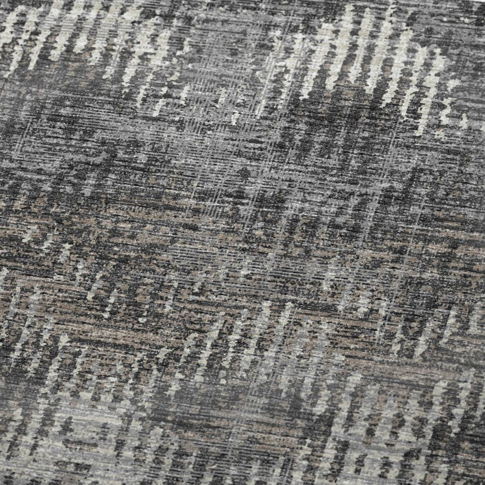 50" X 70" Charcoal And Gray Geometric Polyester Woven Plush Throw Blanket